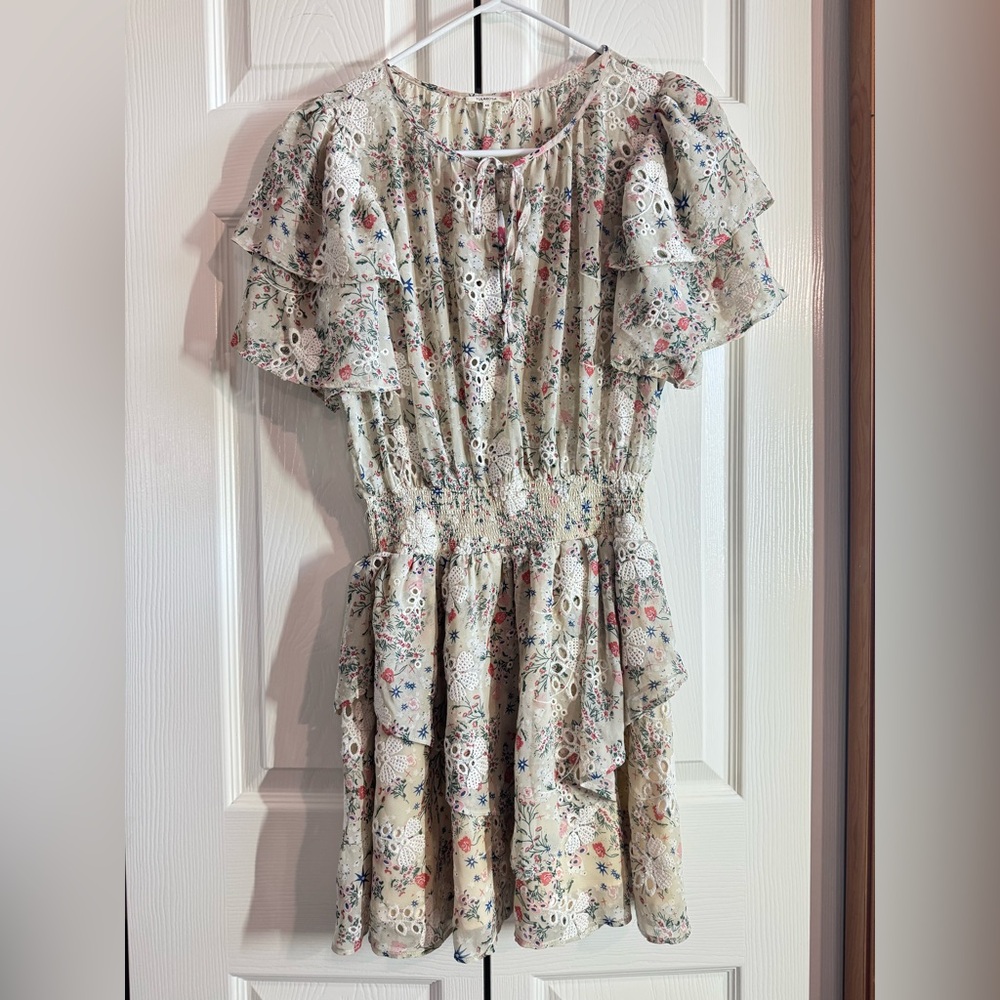 TULAROSA Floral Print Mini Dress - XS
